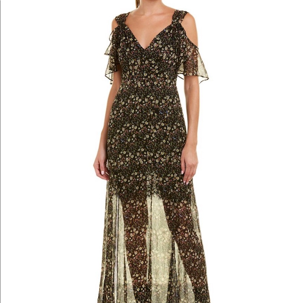 Halle Crinkle Maxi Dress French Connection size 8
